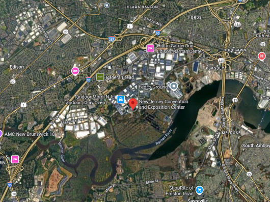 NJ Gem Show Google Map